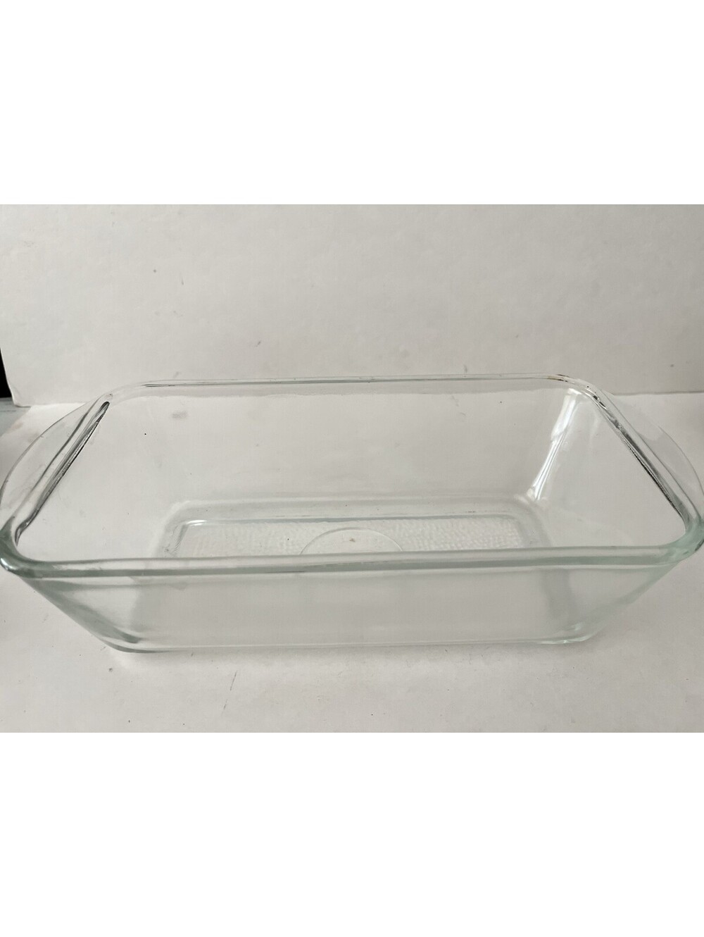 Vintage Glasbake - 10" x 5" Glass Loaf Pan / Baking Dish J-522 / Made in USA